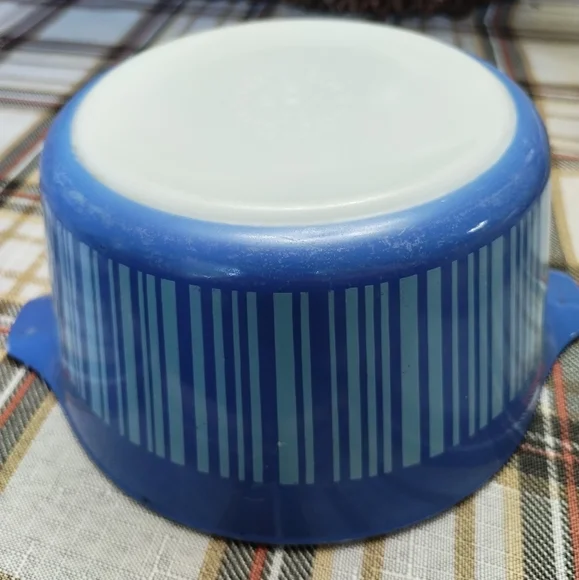 Pyrex Blue Barcode Stripe - Picture 7 of 7